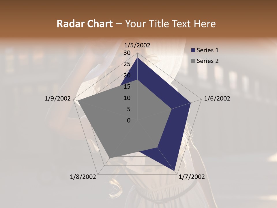 Headwear Female Street PowerPoint Template