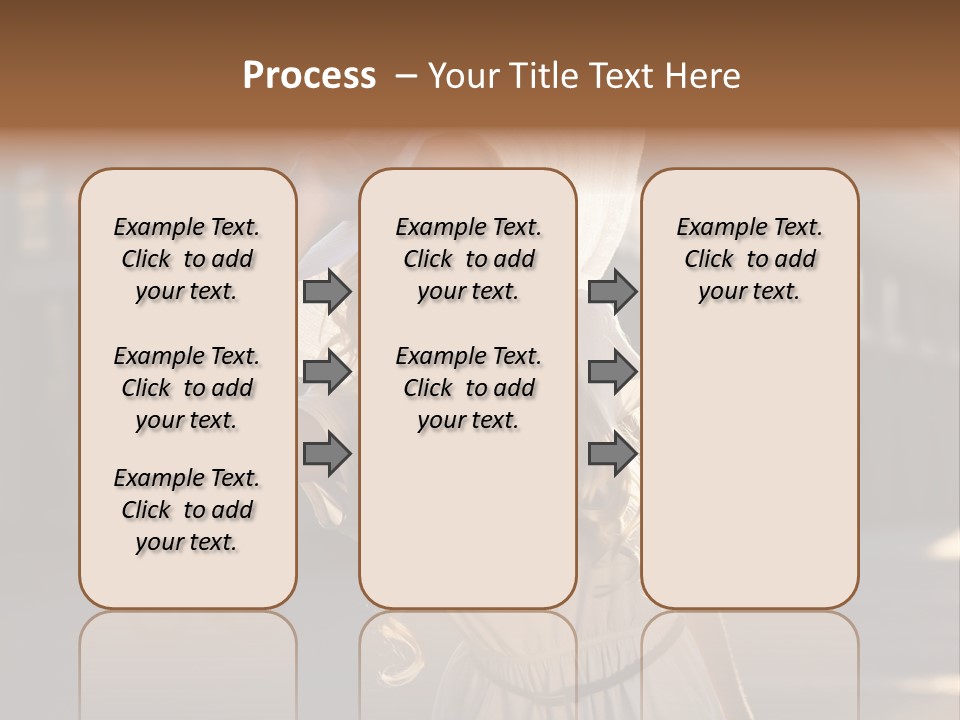 Headwear Female Street PowerPoint Template