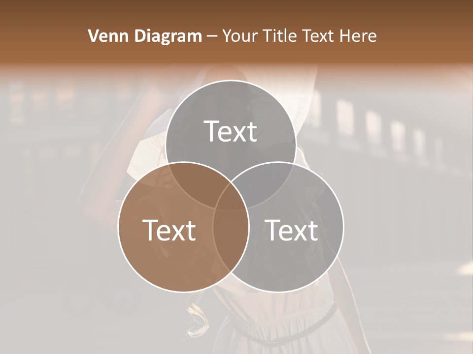 Headwear Female Street PowerPoint Template