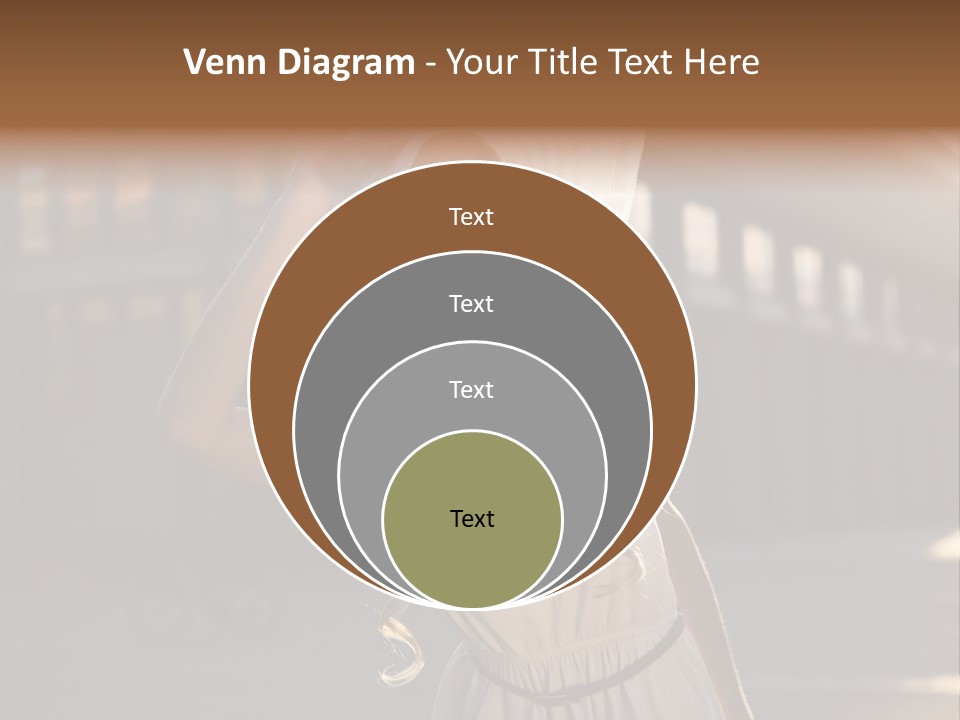 Headwear Female Street PowerPoint Template