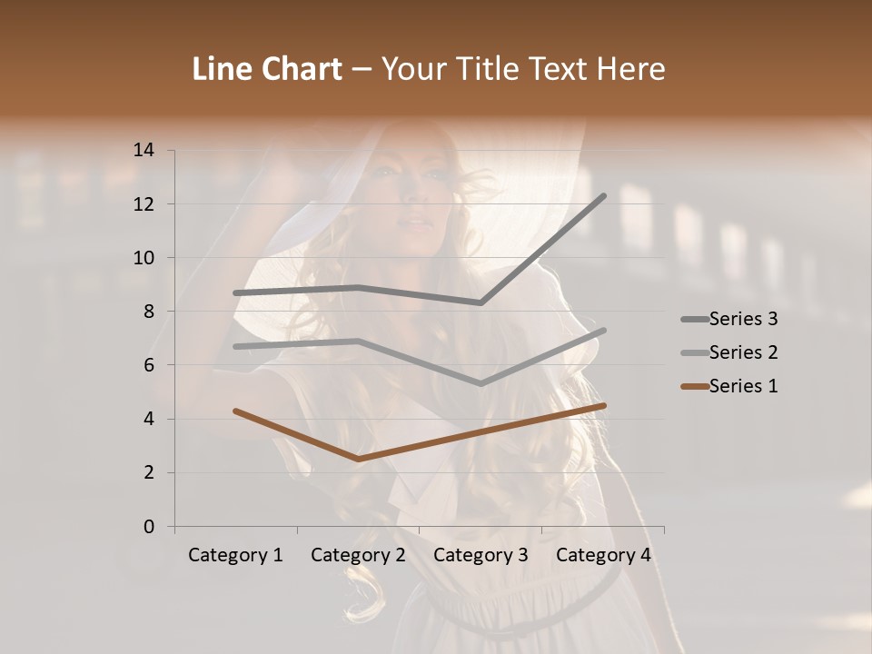 Headwear Female Street PowerPoint Template