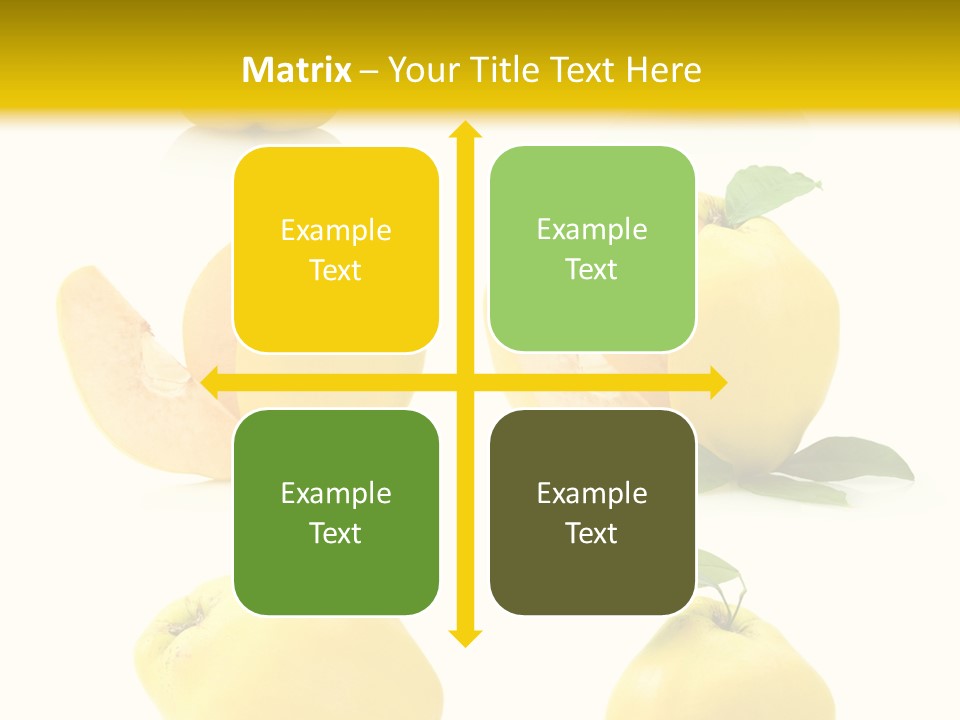 Fruit Leaf White PowerPoint Template