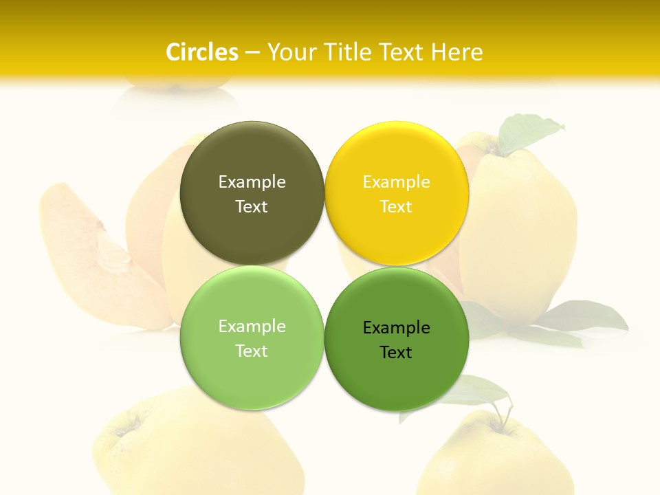 Fruit Leaf White PowerPoint Template