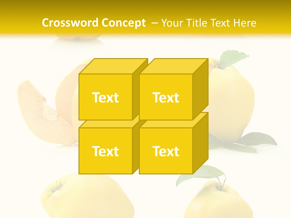 Fruit Leaf White PowerPoint Template