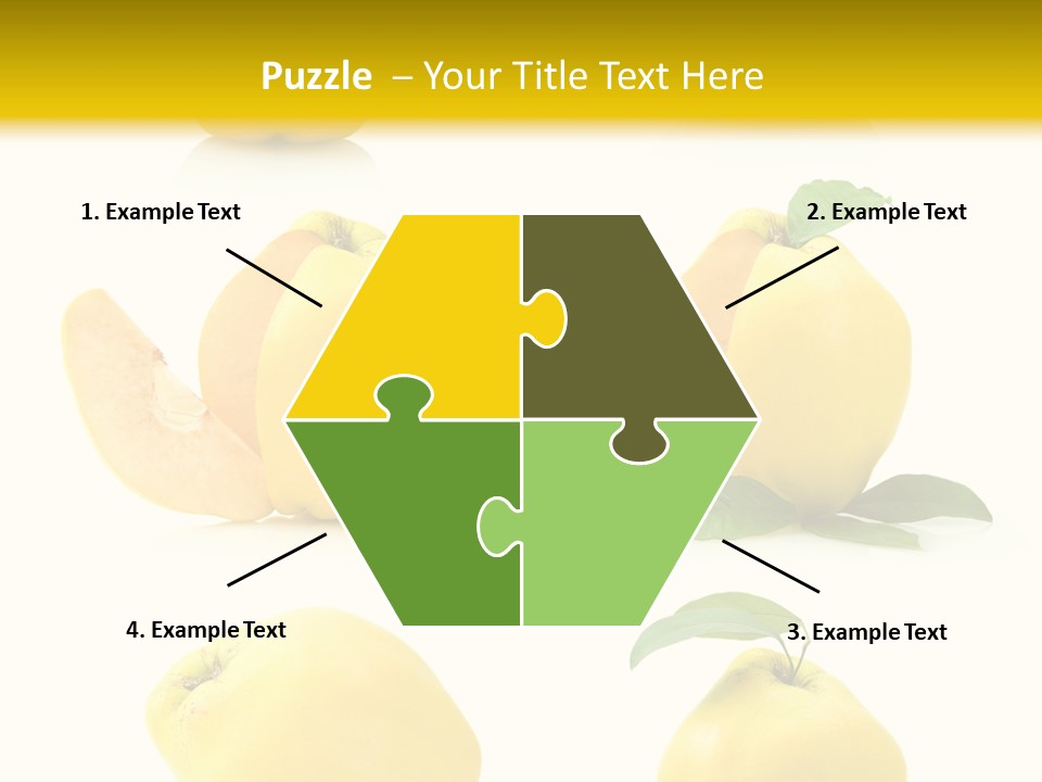 Fruit Leaf White PowerPoint Template