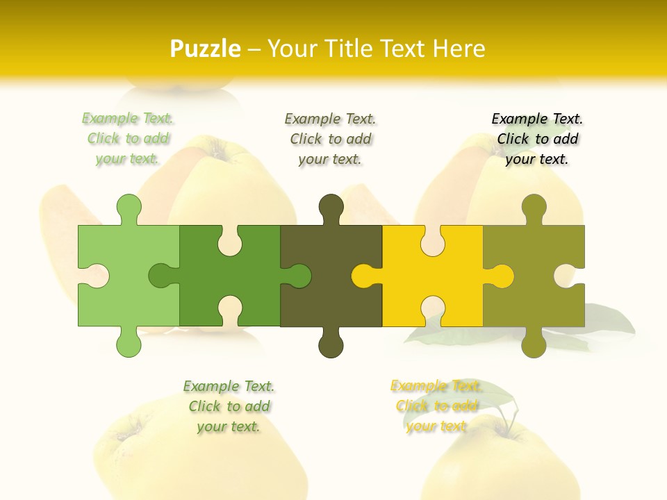 Fruit Leaf White PowerPoint Template