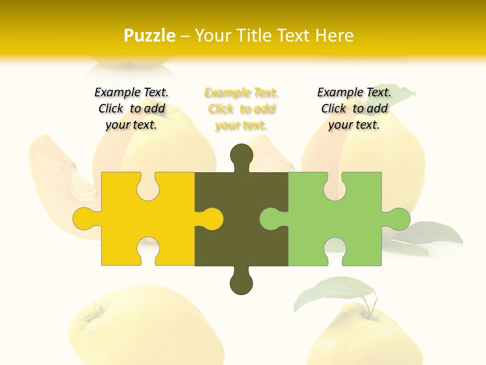 Fruit Leaf White PowerPoint Template