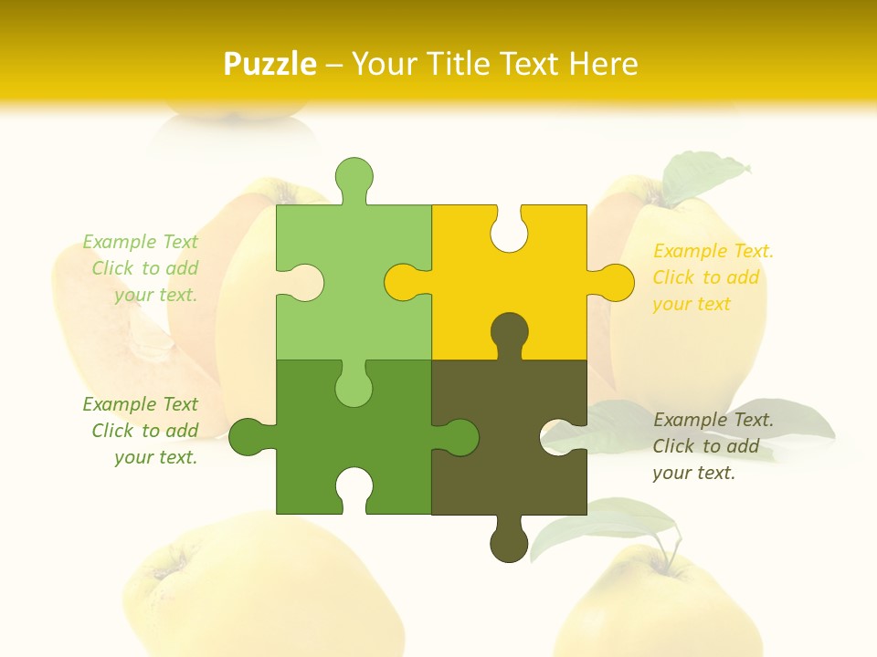 Fruit Leaf White PowerPoint Template
