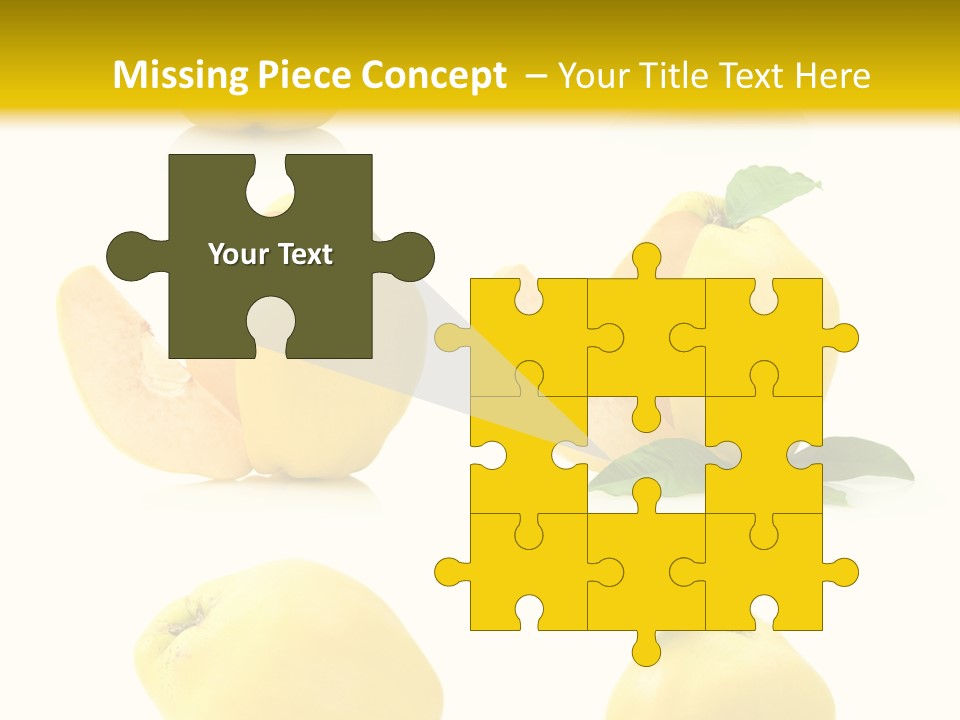 Fruit Leaf White PowerPoint Template