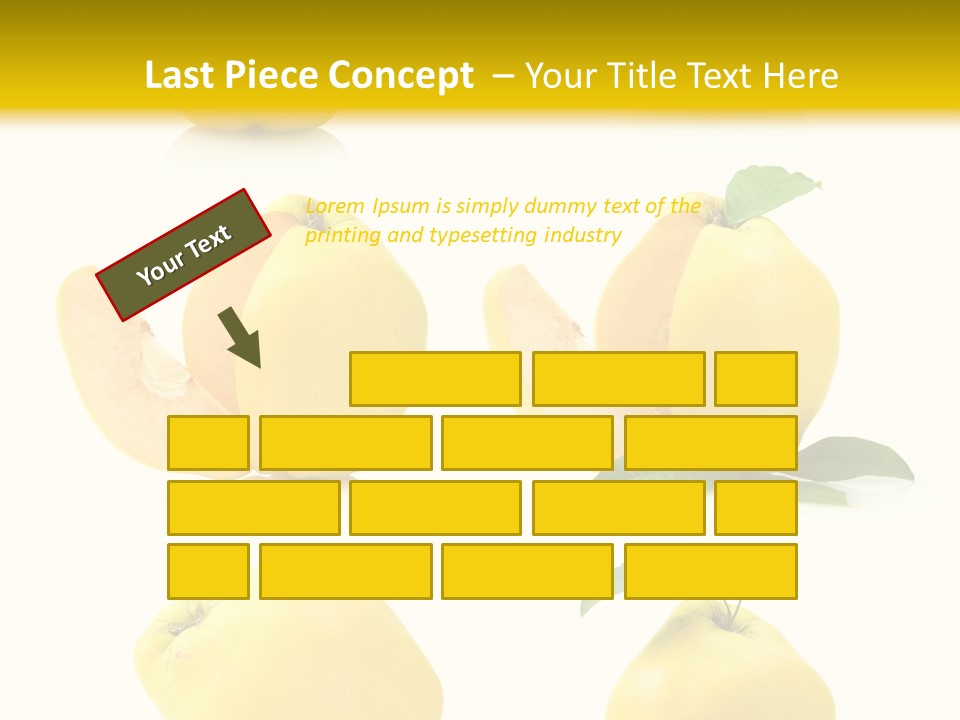 Fruit Leaf White PowerPoint Template