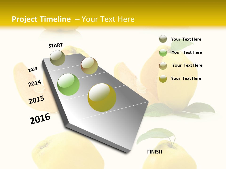 Fruit Leaf White PowerPoint Template