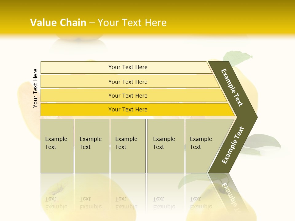 Fruit Leaf White PowerPoint Template