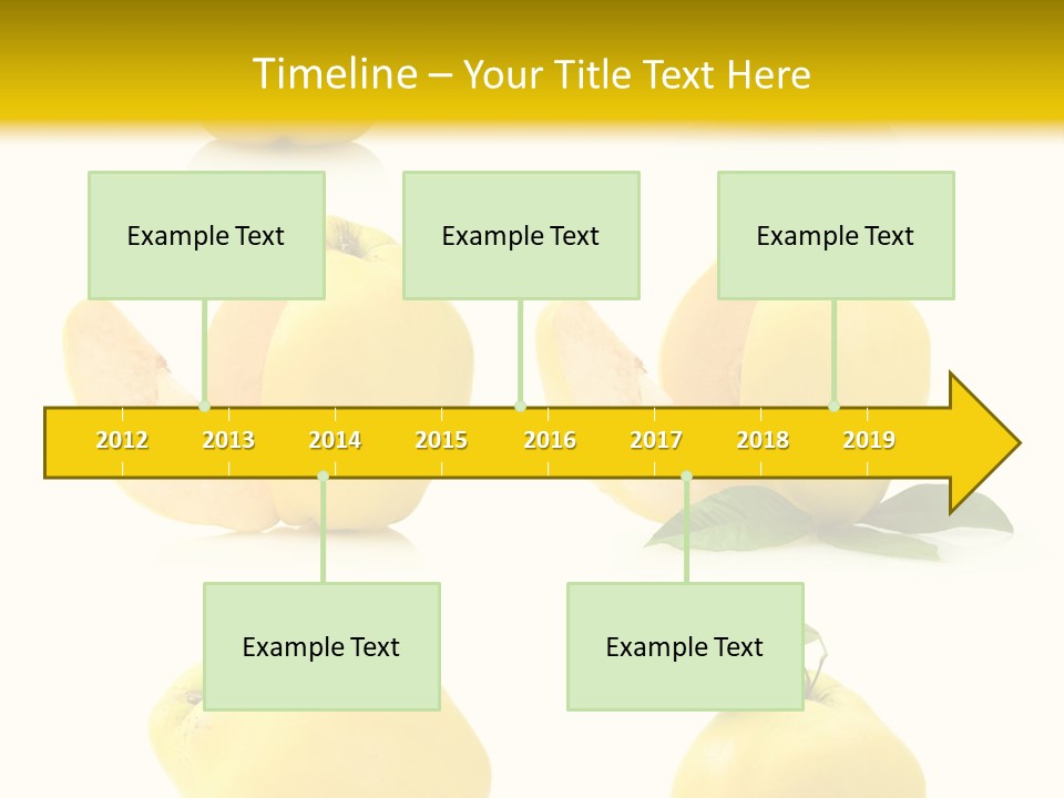 Fruit Leaf White PowerPoint Template