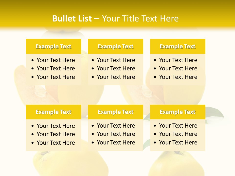 Fruit Leaf White PowerPoint Template
