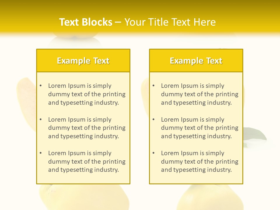Fruit Leaf White PowerPoint Template