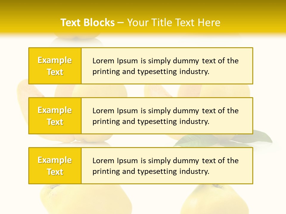 Fruit Leaf White PowerPoint Template