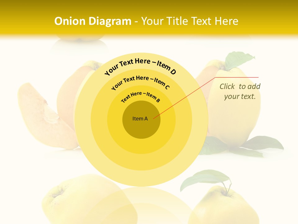 Fruit Leaf White PowerPoint Template