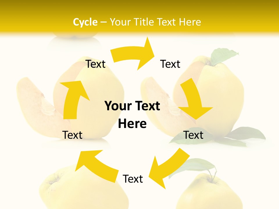 Fruit Leaf White PowerPoint Template
