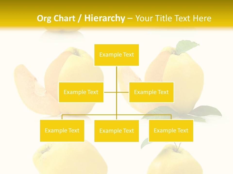 Fruit Leaf White PowerPoint Template