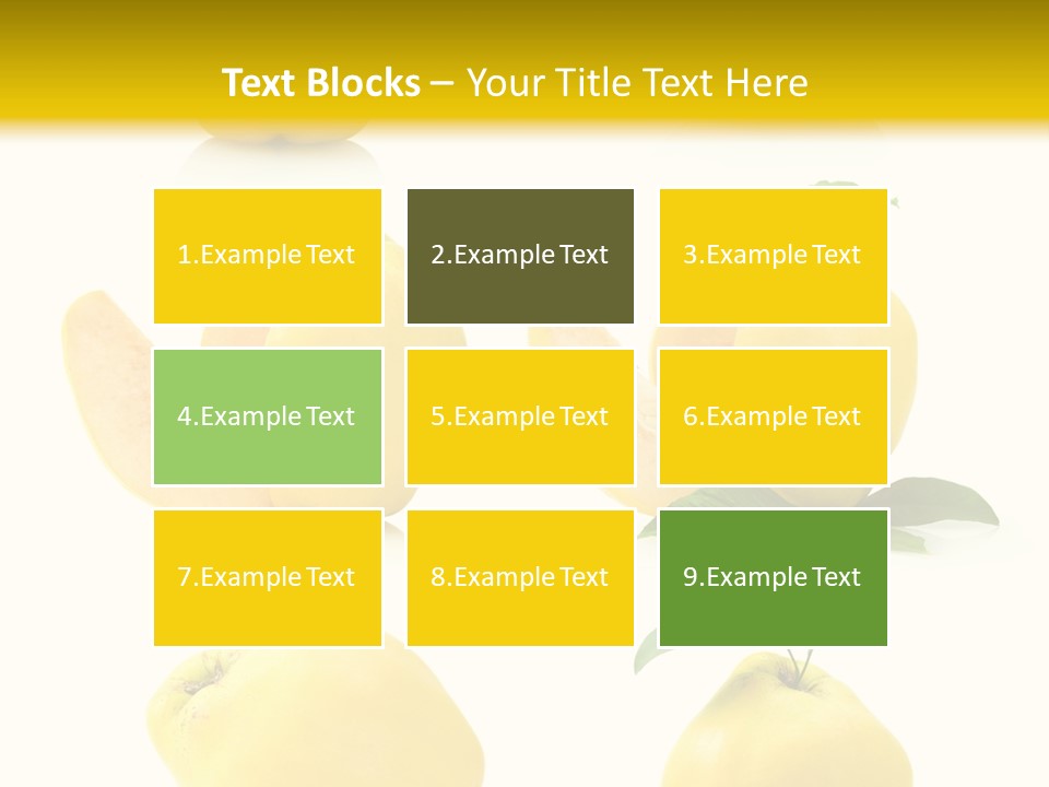 Fruit Leaf White PowerPoint Template