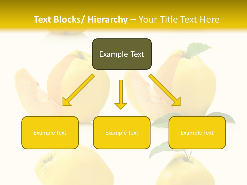 Fruit Leaf White PowerPoint Template