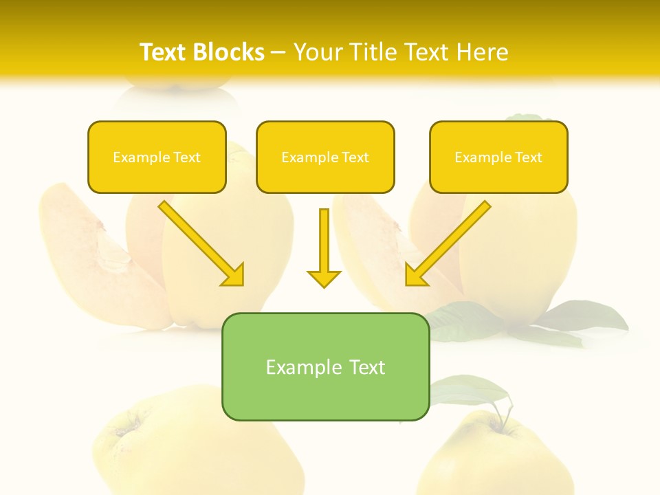 Fruit Leaf White PowerPoint Template