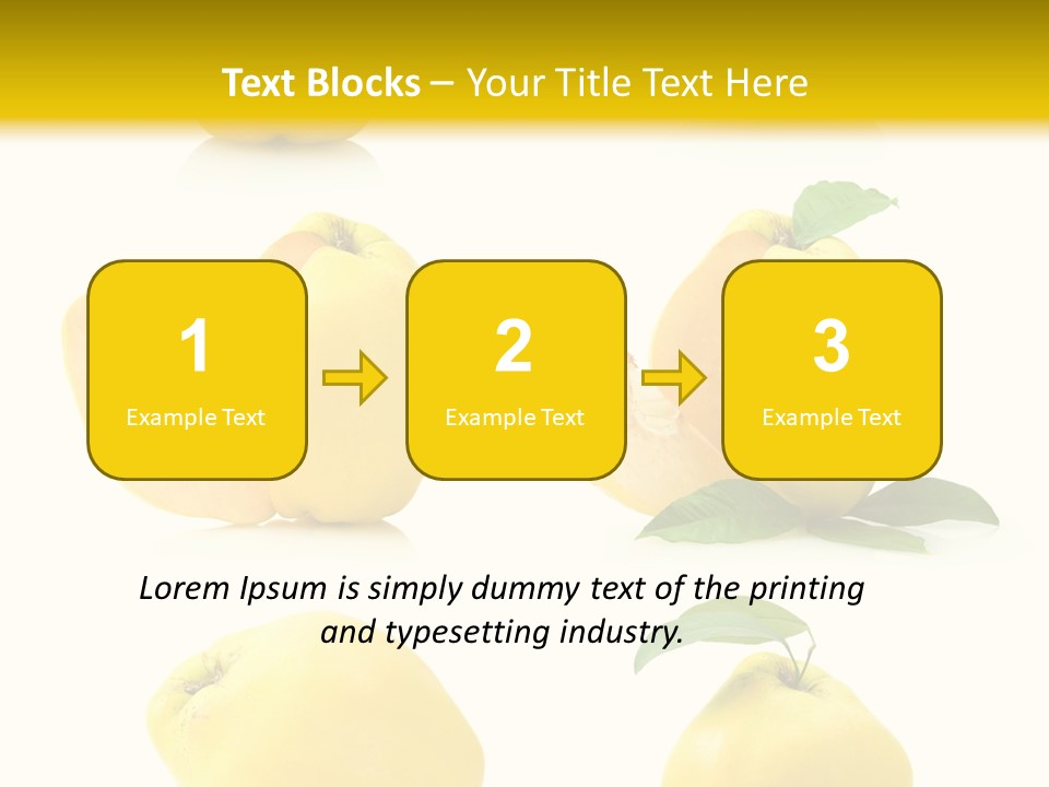Fruit Leaf White PowerPoint Template