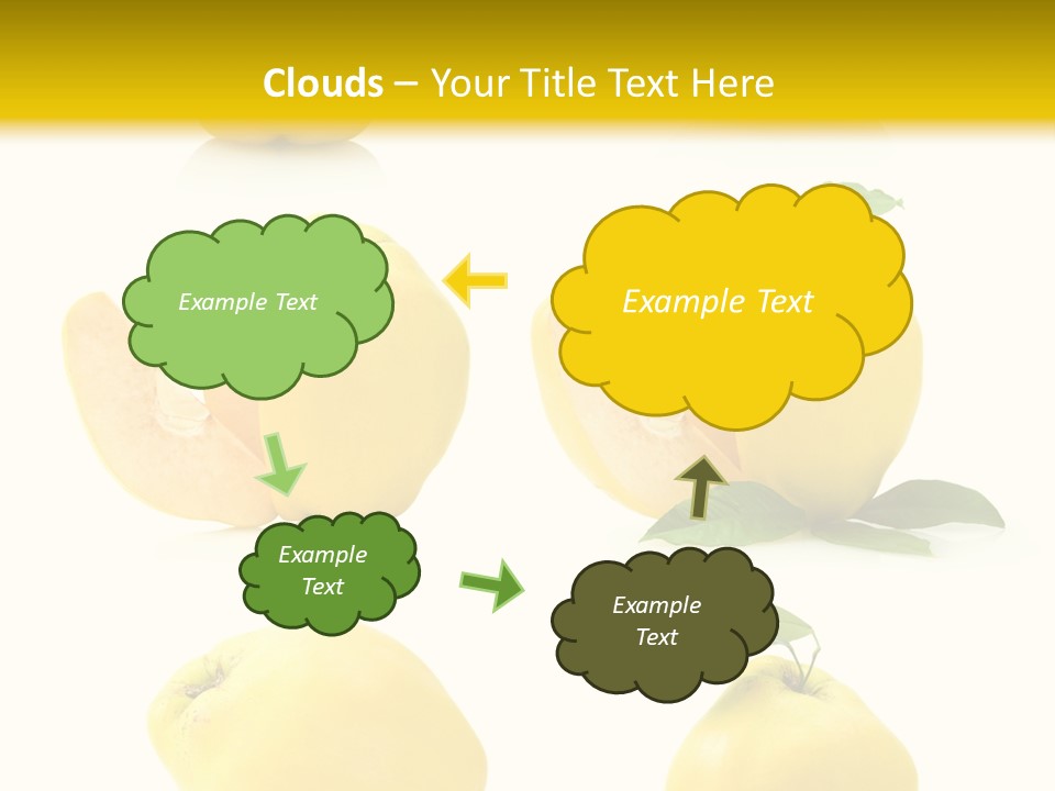 Fruit Leaf White PowerPoint Template