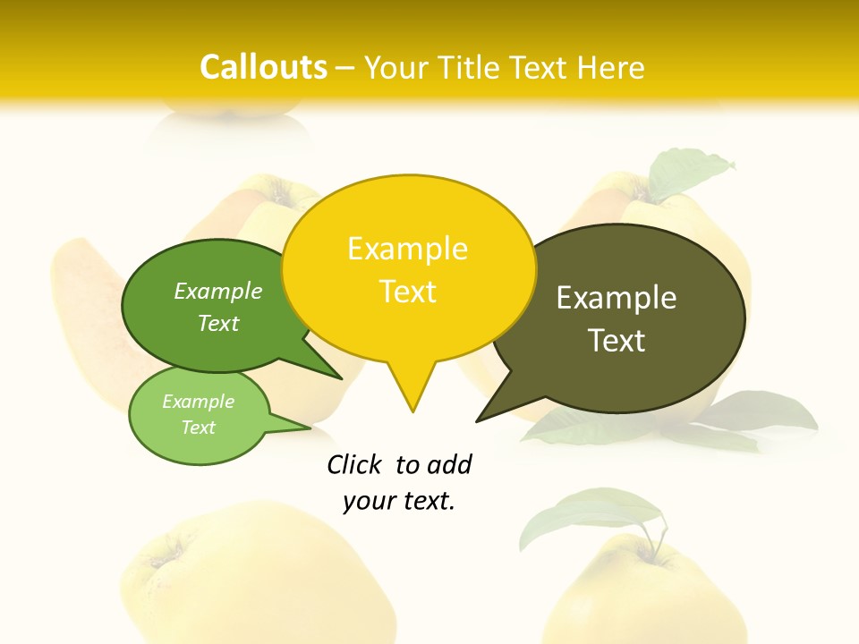 Fruit Leaf White PowerPoint Template