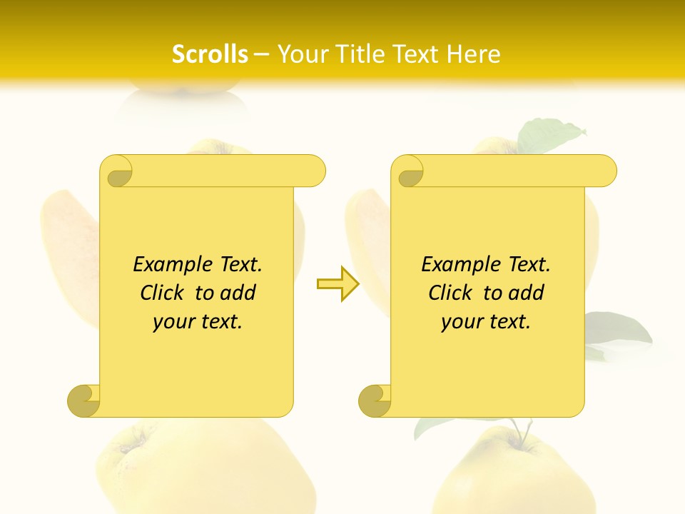 Fruit Leaf White PowerPoint Template