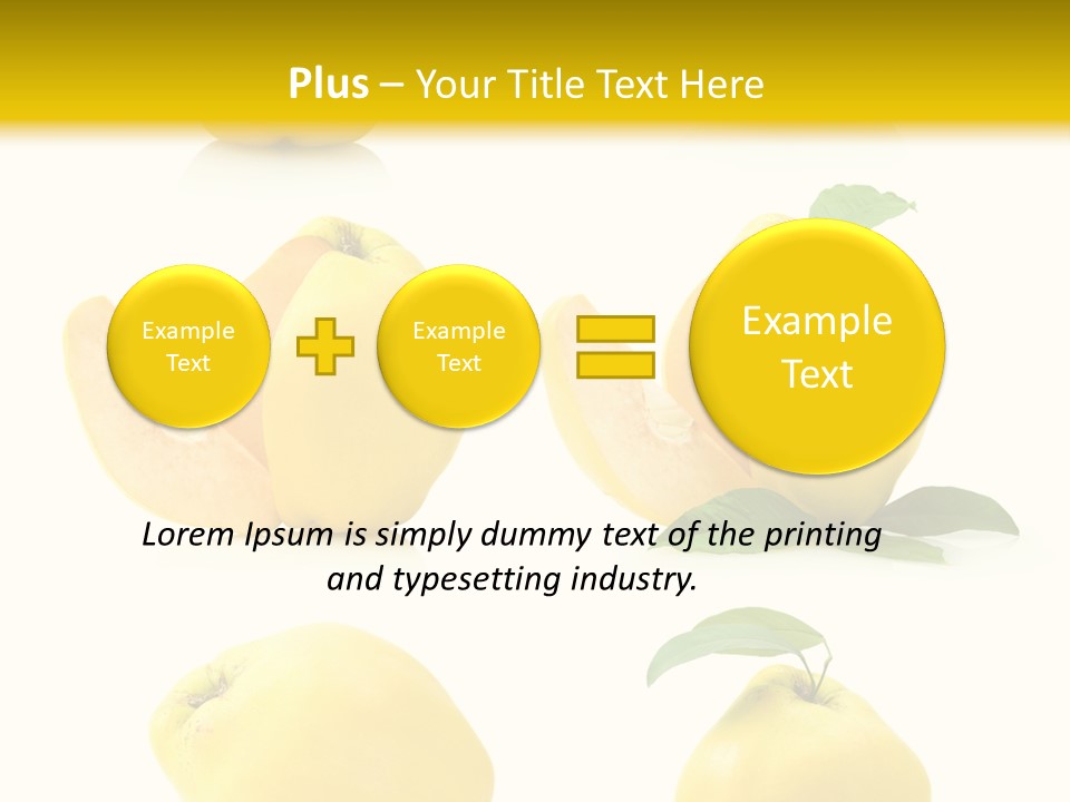 Fruit Leaf White PowerPoint Template