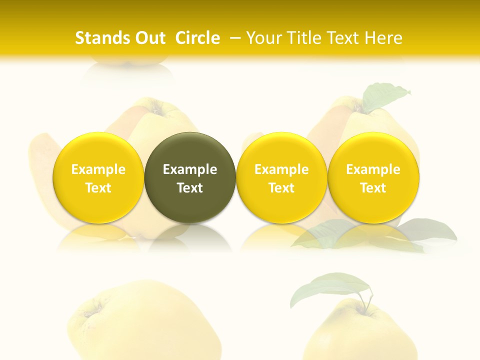 Fruit Leaf White PowerPoint Template
