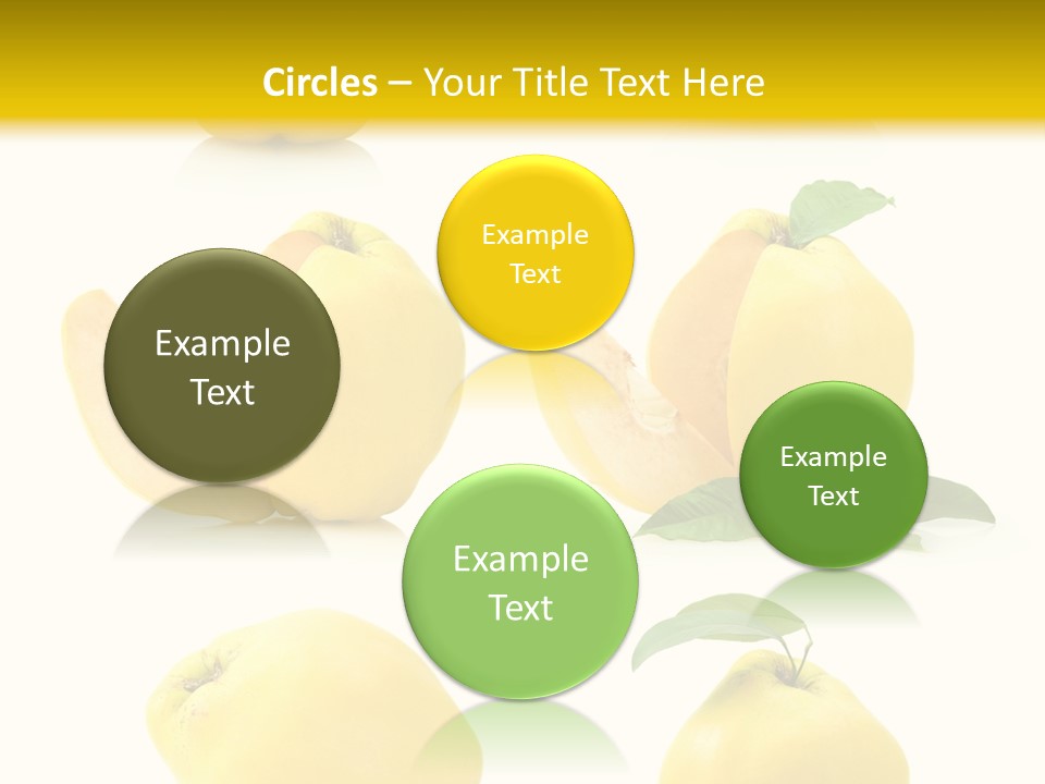Fruit Leaf White PowerPoint Template
