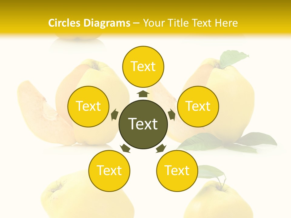 Fruit Leaf White PowerPoint Template