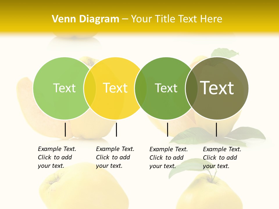 Fruit Leaf White PowerPoint Template