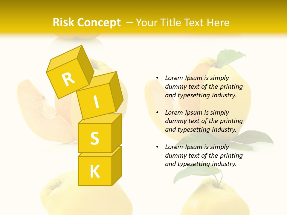 Fruit Leaf White PowerPoint Template