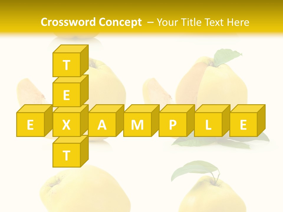 Fruit Leaf White PowerPoint Template