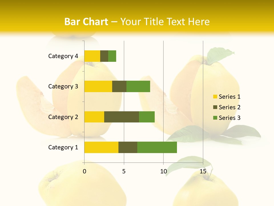 Fruit Leaf White PowerPoint Template