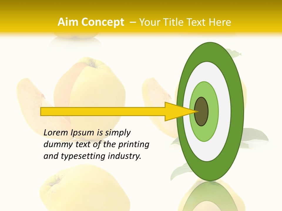 Fruit Leaf White PowerPoint Template