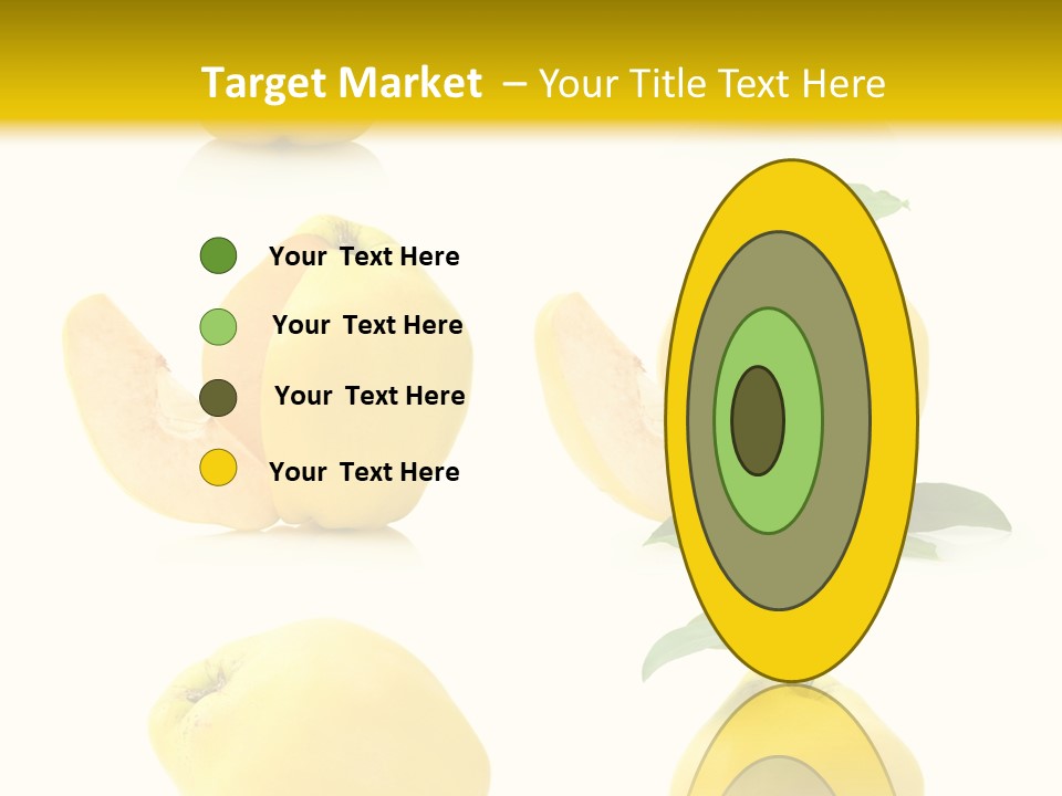 Fruit Leaf White PowerPoint Template