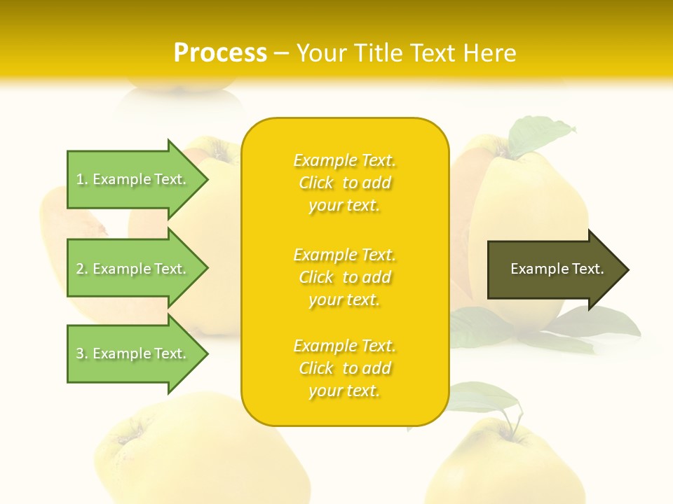 Fruit Leaf White PowerPoint Template