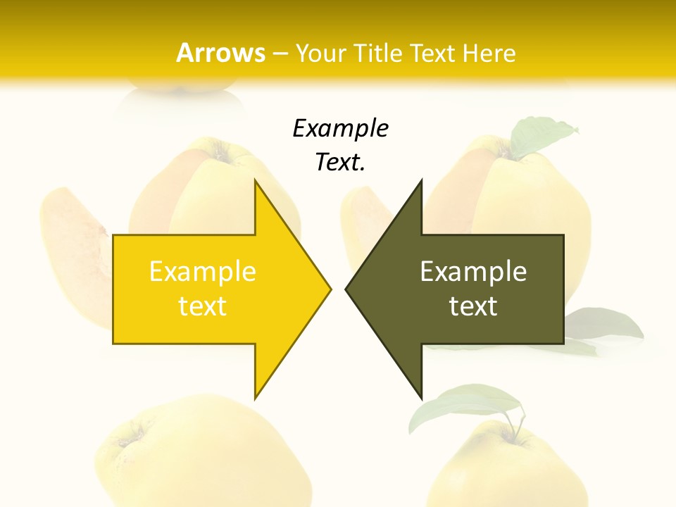 Fruit Leaf White PowerPoint Template