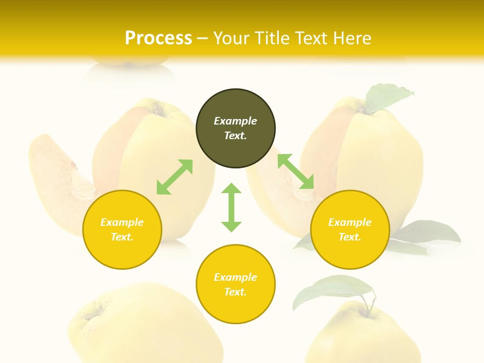 Fruit Leaf White PowerPoint Template