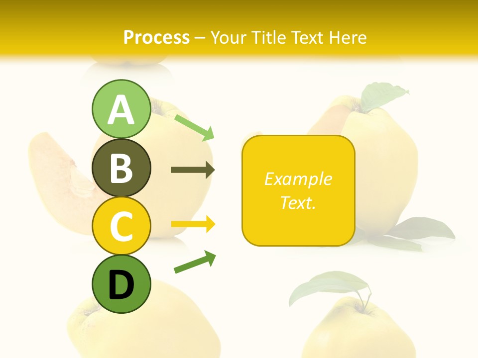 Fruit Leaf White PowerPoint Template