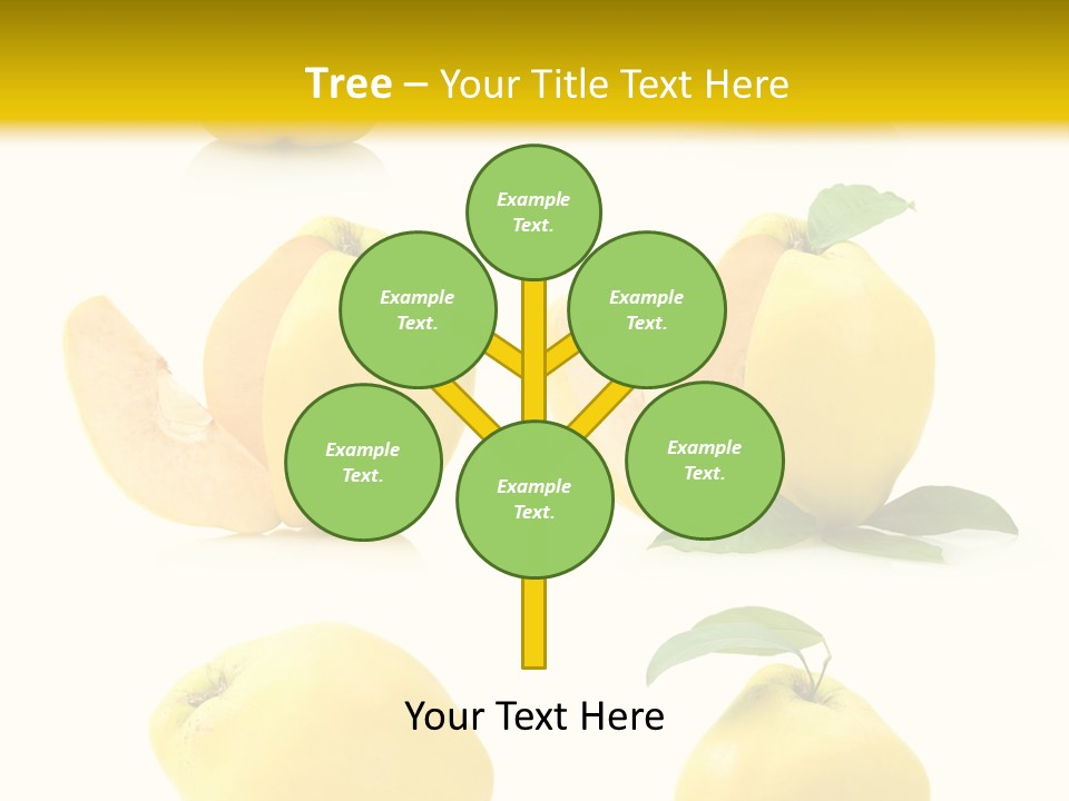 Fruit Leaf White PowerPoint Template