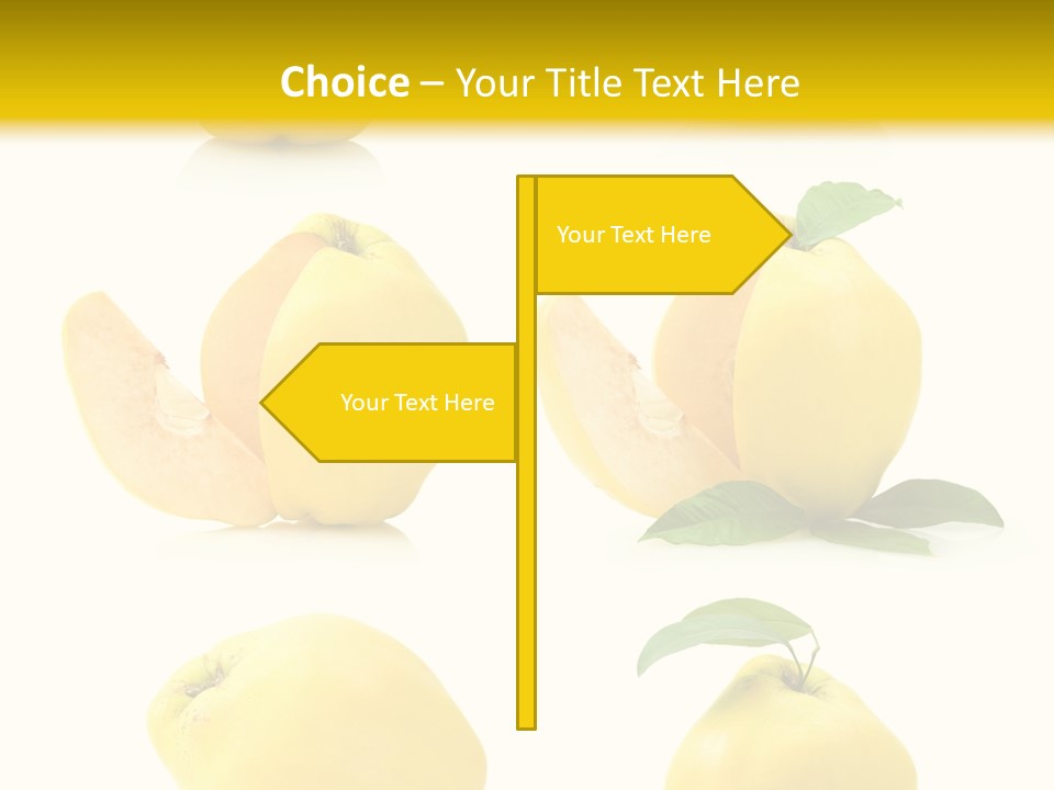 Fruit Leaf White PowerPoint Template