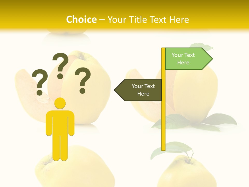 Fruit Leaf White PowerPoint Template