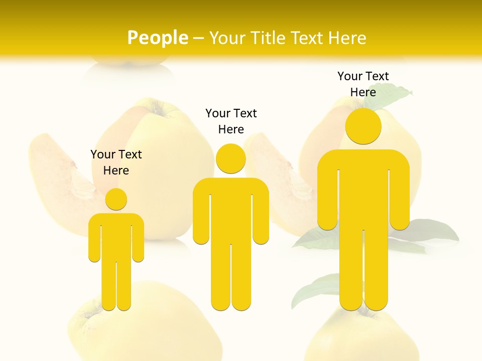 Fruit Leaf White PowerPoint Template