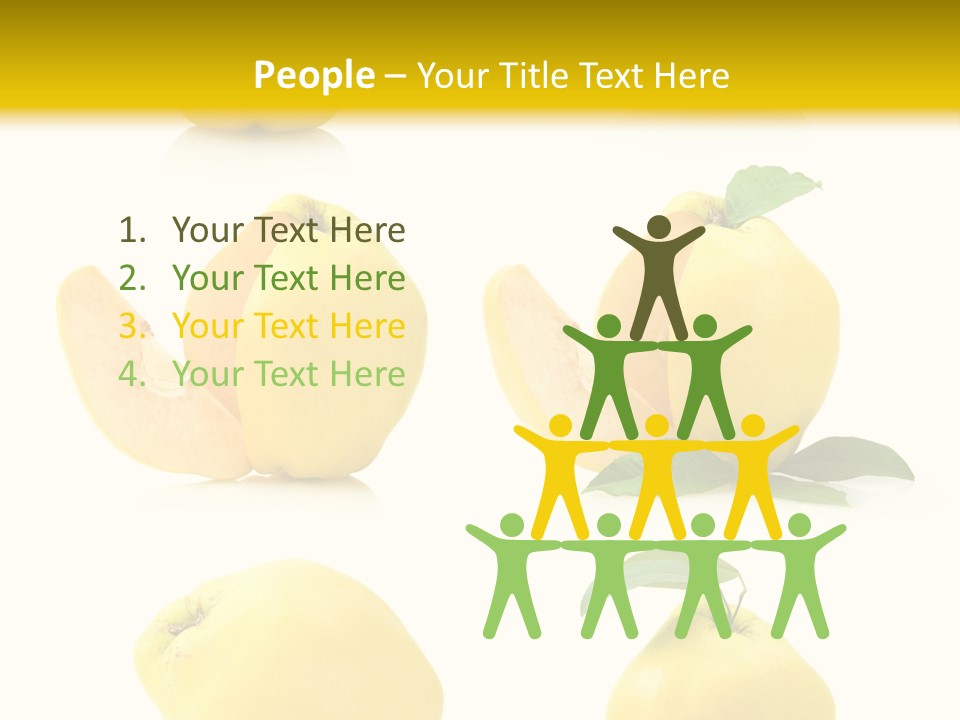 Fruit Leaf White PowerPoint Template