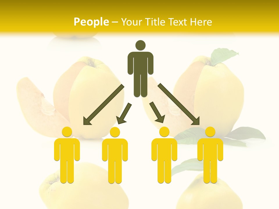 Fruit Leaf White PowerPoint Template